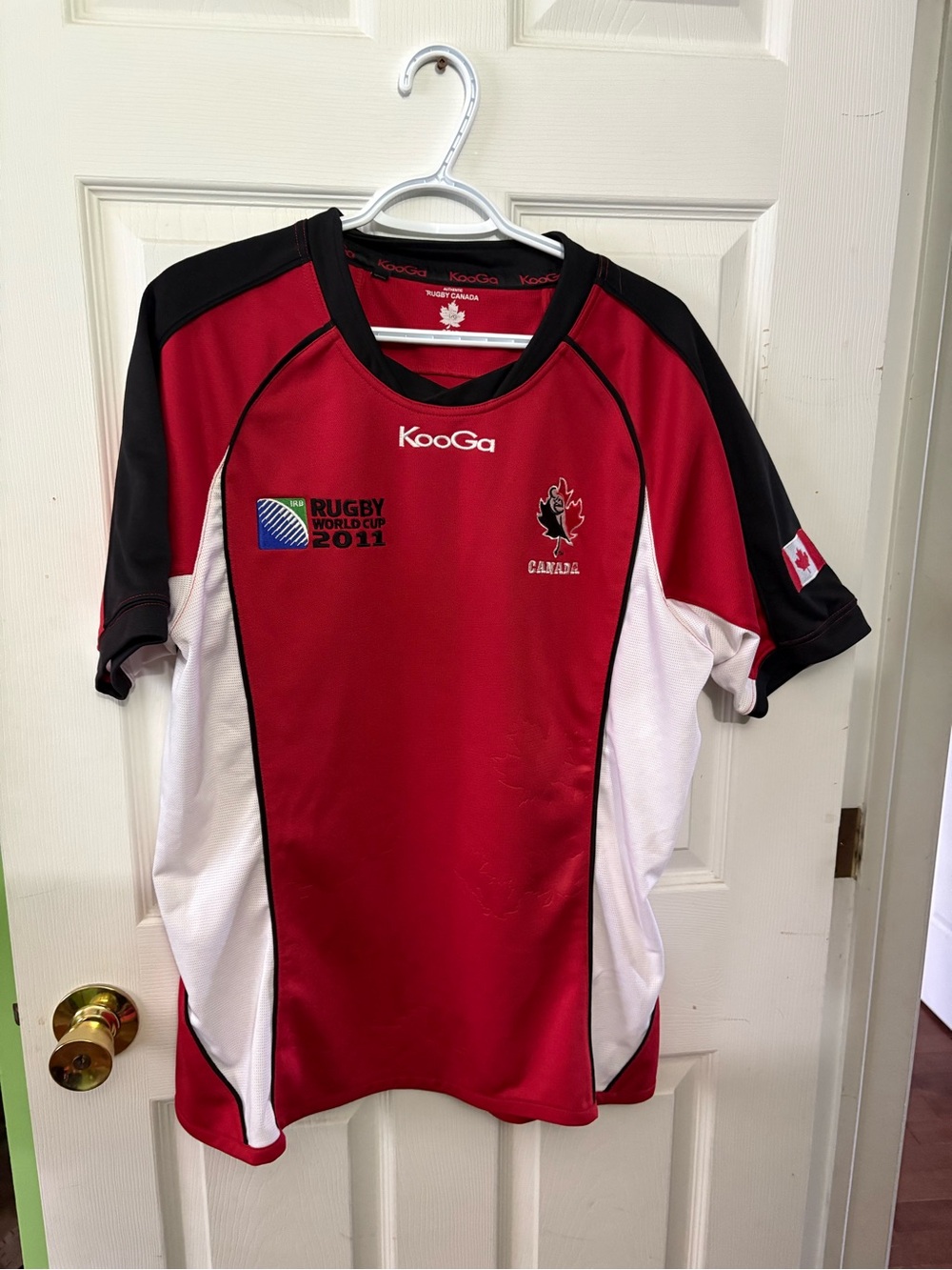 Team Canada 2011 rugby jersey
